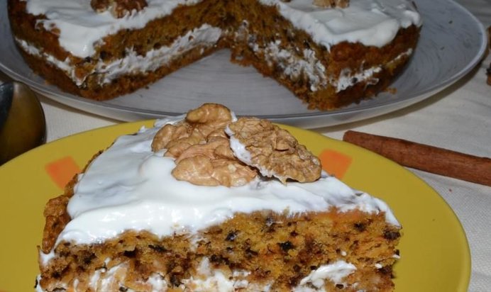 Морковный кекс из мультиварки