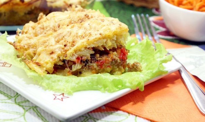 Мясная запеканка