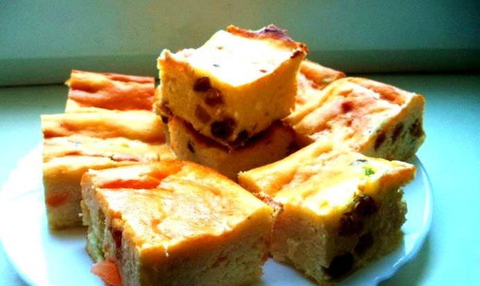 Запеканка с сухофруктами без сахара