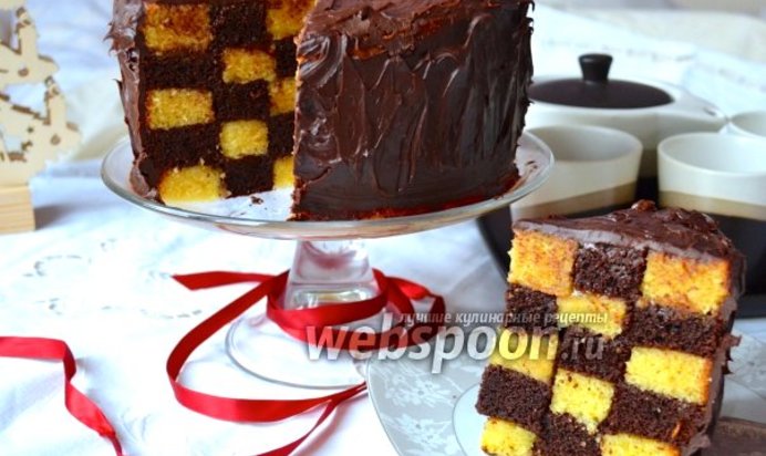 Торт «Шахматный»