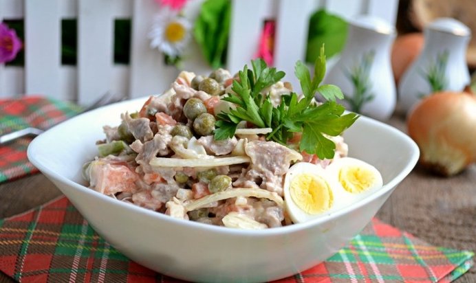 Мясной салат Для мужчин