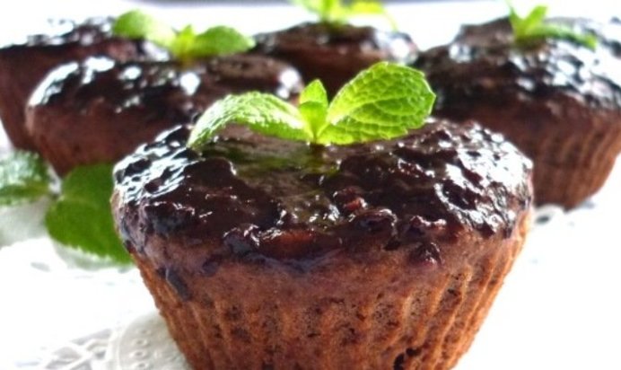 Кексы шоколадные без яиц и масла