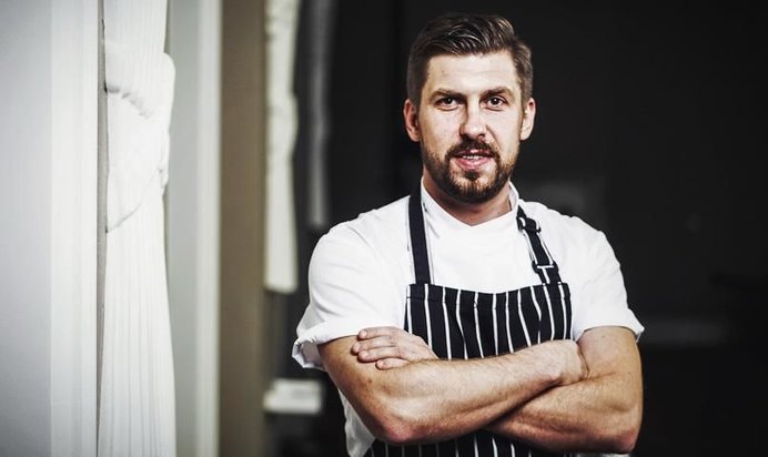 Сельдерейные блины с уткой конфи от Артема Лосева