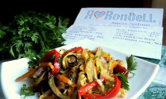 Салат из овощей по-корейски