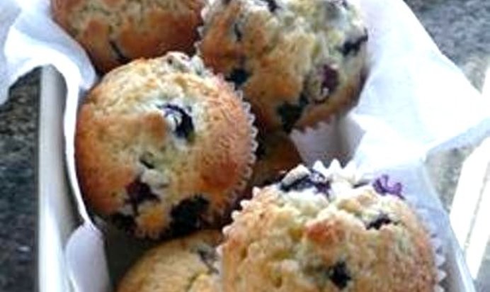 Черничные кексы ко дню святого Валентина