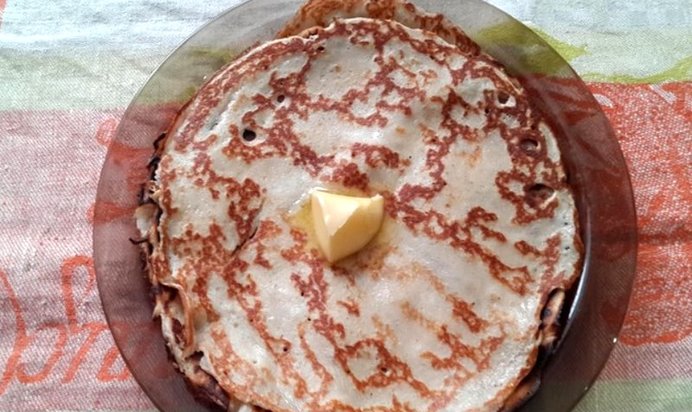 Заварные блины на ряженке