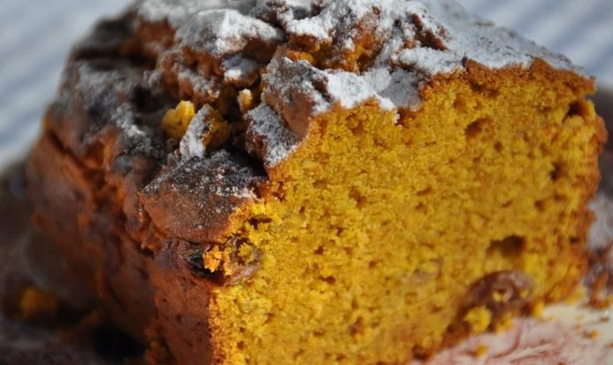 Тыквенный кекс из рисовой муки