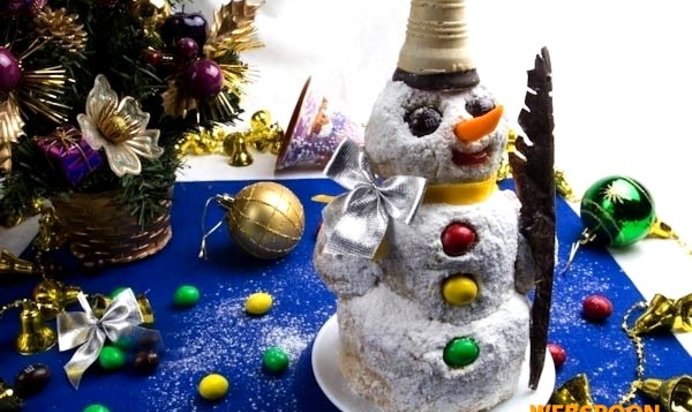 Песочный торт с заварным кремом