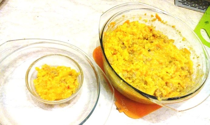 Плов из пшена с соевым мясом