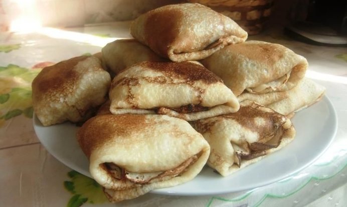 Блины с курицей