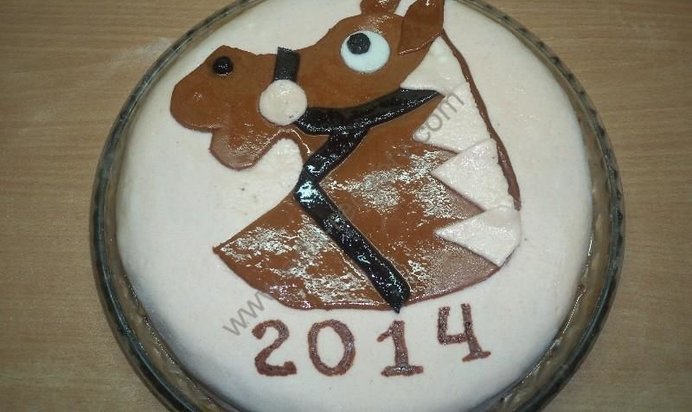 Торт Новогодняя лошадь