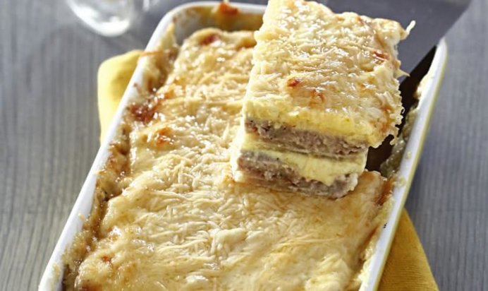 Запеканка из свинины с сельдереем