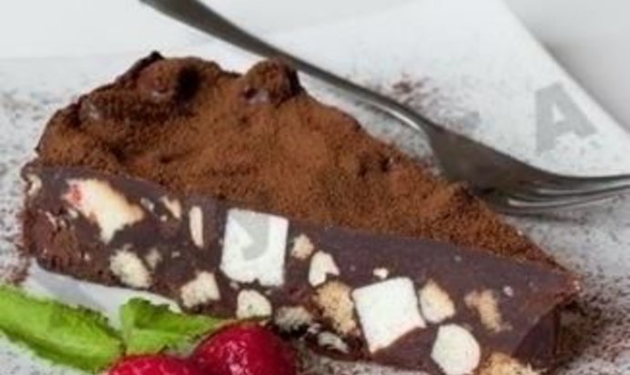 Шоколадный торт Минутка без выпечки