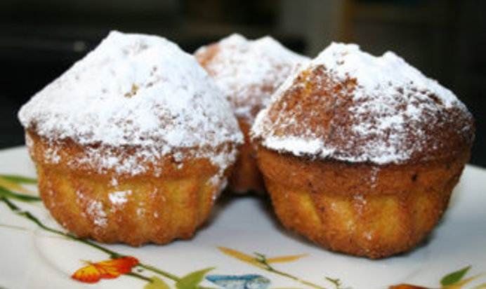 Морковные маффины (кексы) с апельсиновой цедрой и миндалем