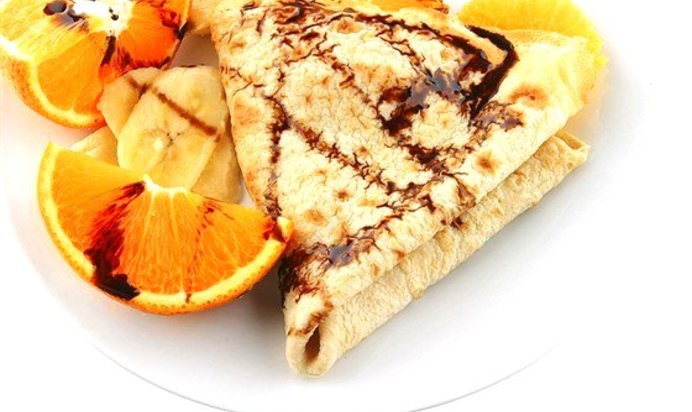 Апельсиново-шоколадные блины