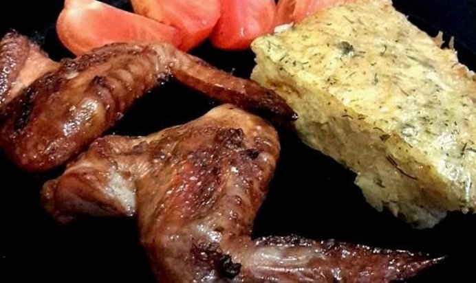 Запеканка из тёртого картофеля с сыром