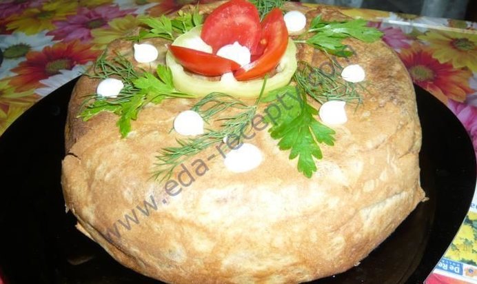 Блинчатый пирог из блинов