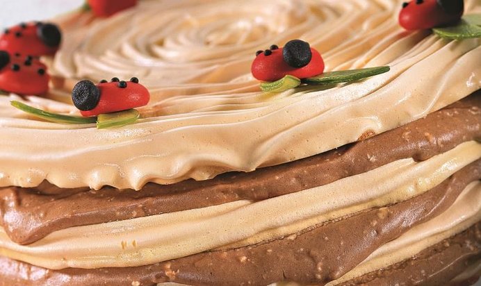 Торт-безе с заварным кремом