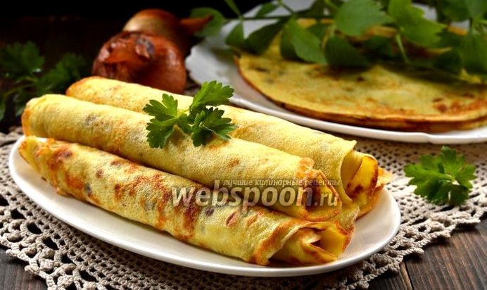 Блины с луком