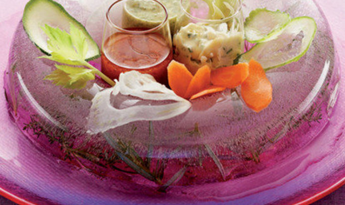 Овощи на льду