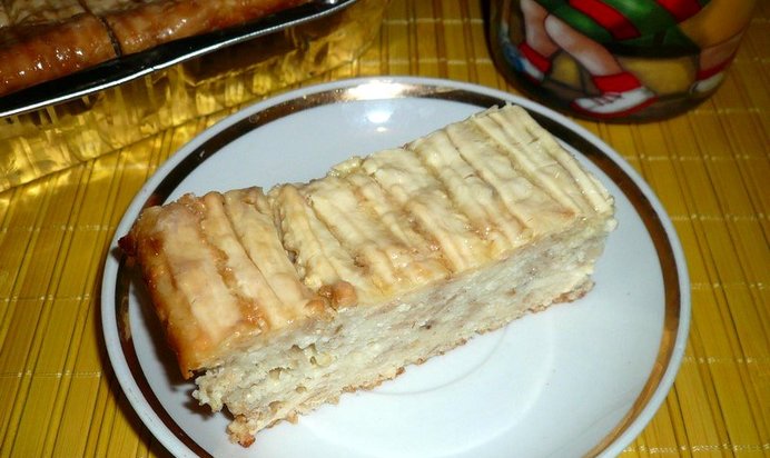 Запеканка творожная с овсяными хлопьями