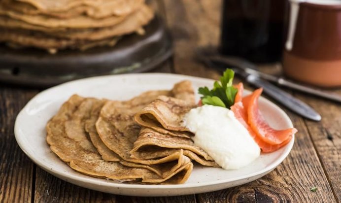 Блины на темном пиве