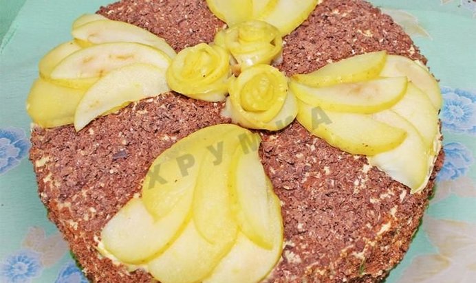 Торт Королевский с маком орехами изюмом