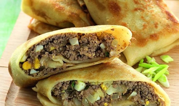 Блины с мясом