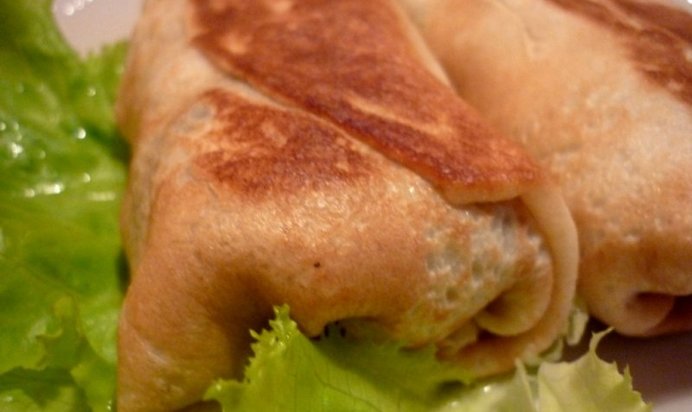 Блины с куриной начинкой