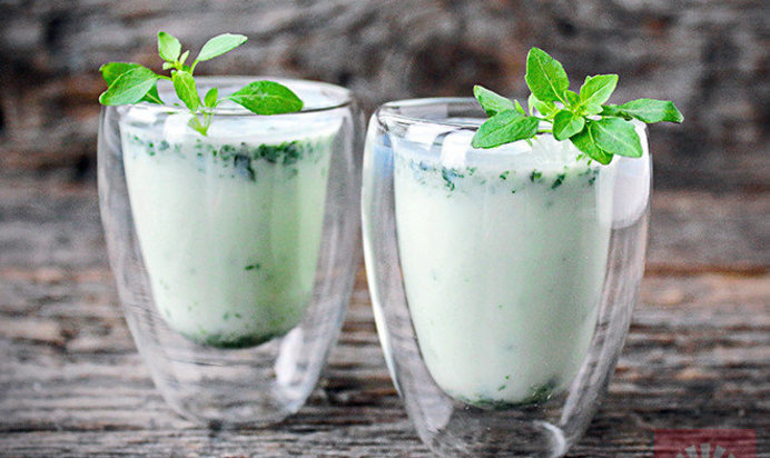 Тан с лимоном и базиликом