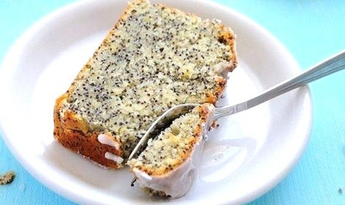 Лимонный кекс с маком