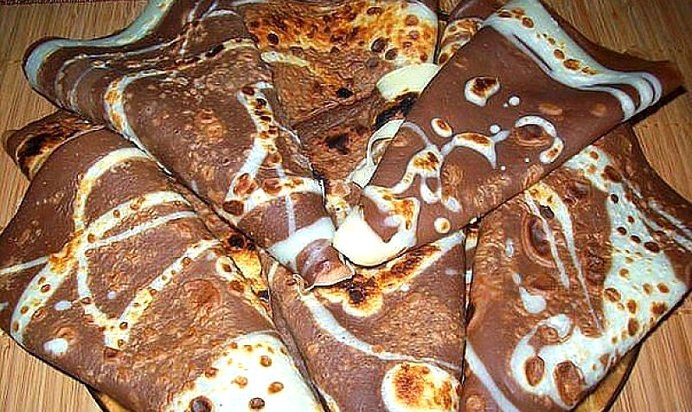 Блинчики Мраморные