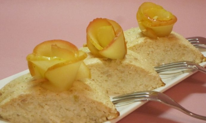 Творожная запеканка с яблоками и Геркулесом