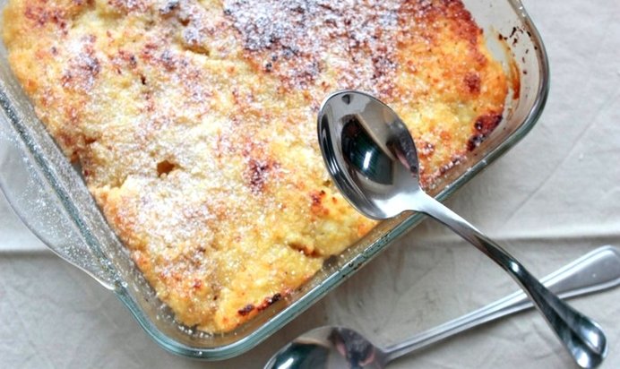 Творожная запеканка с клубникой