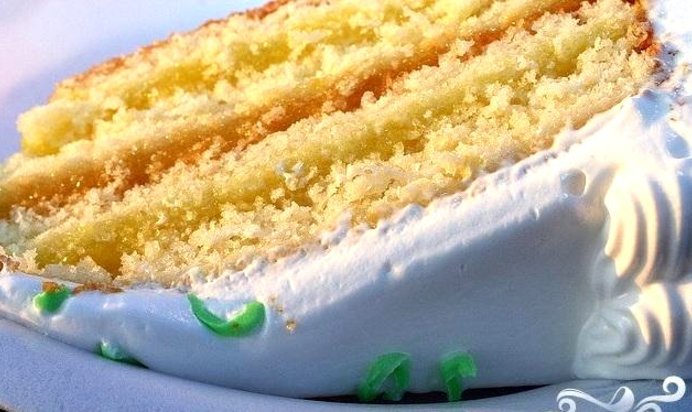 Многослойный лимонный торт