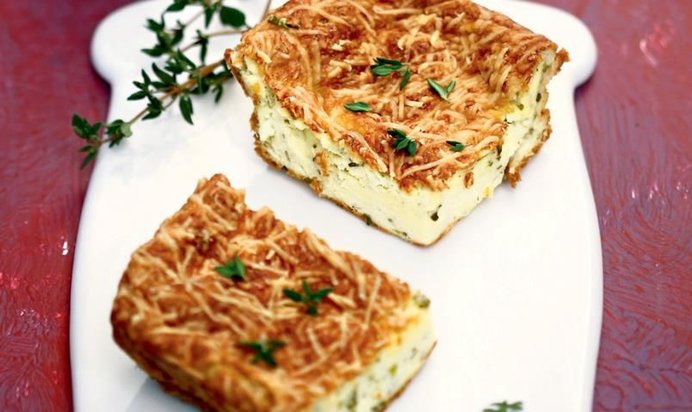 Несладкая творожная запеканка