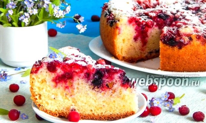 Ягодный кекс в мультиварке