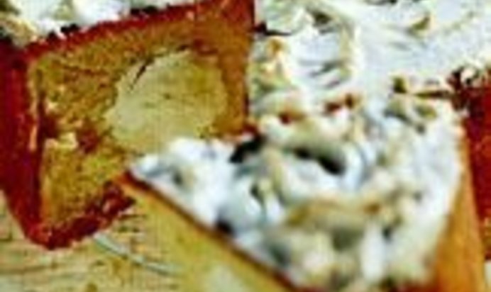 Апельсиновый торт с мороженым