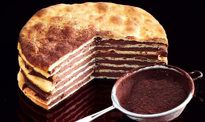 Творожный торт с шоколадом