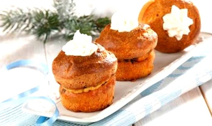 Маффины с фетаксой и грибами