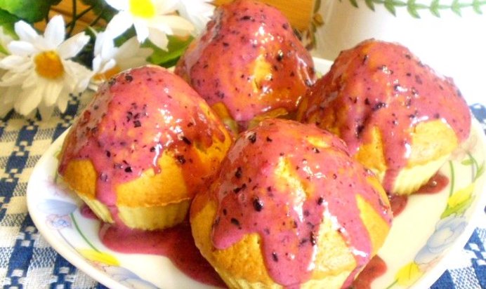 Вкусные кексики в силиконовых формочках