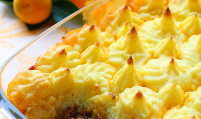 Картофельная запеканка с зимними овощами