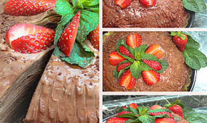 Шоколадный блинный торт