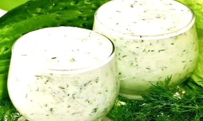 Кефир с зеленью для похудения