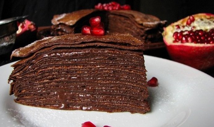 Блинный торт сладкий