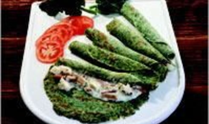 Блинчики со шпинатом