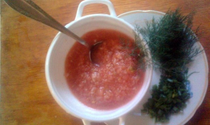 Томатный суп гаспачо классический
