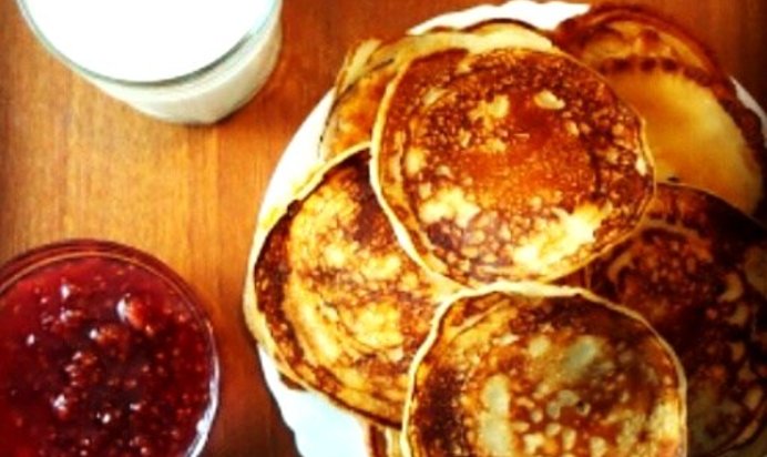 Пышные блинчики на молоке