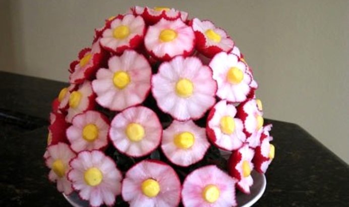 Салат Белые цветы