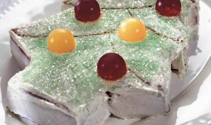 Миндальный кекс Елочка